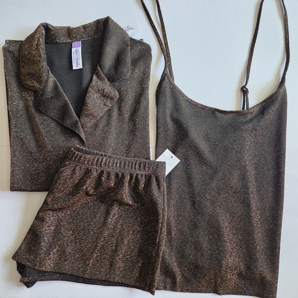 Lilac + London Gold Shimmer Pahama Set